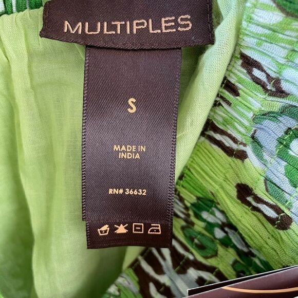 NWT Multiples Green Floral & Botanical Skirt - Picture 8 of 9